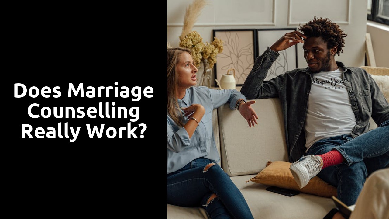 Does marriage Counselling really work?