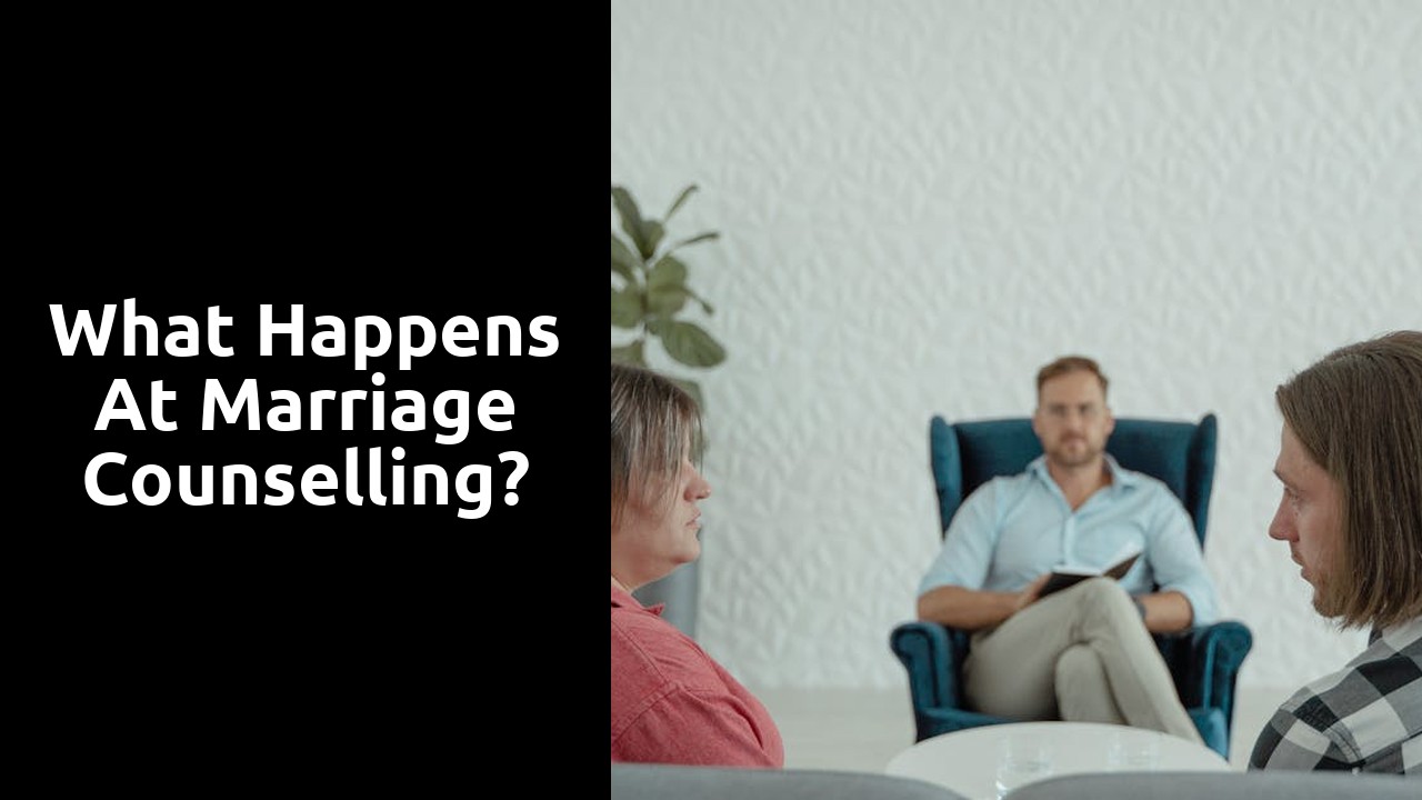 What happens at marriage Counselling?